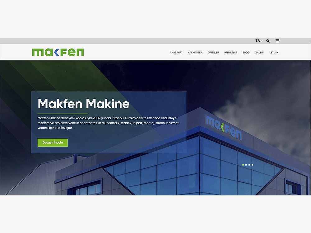 Makfen web site projemizde PHP,MYSQL,JQUERY,JAVASCRİPT,CSS3,HTML5 gibi yazılım teknolojileri kullanılarak 5 iş günü içerisinde kendilerine teslim edildi.