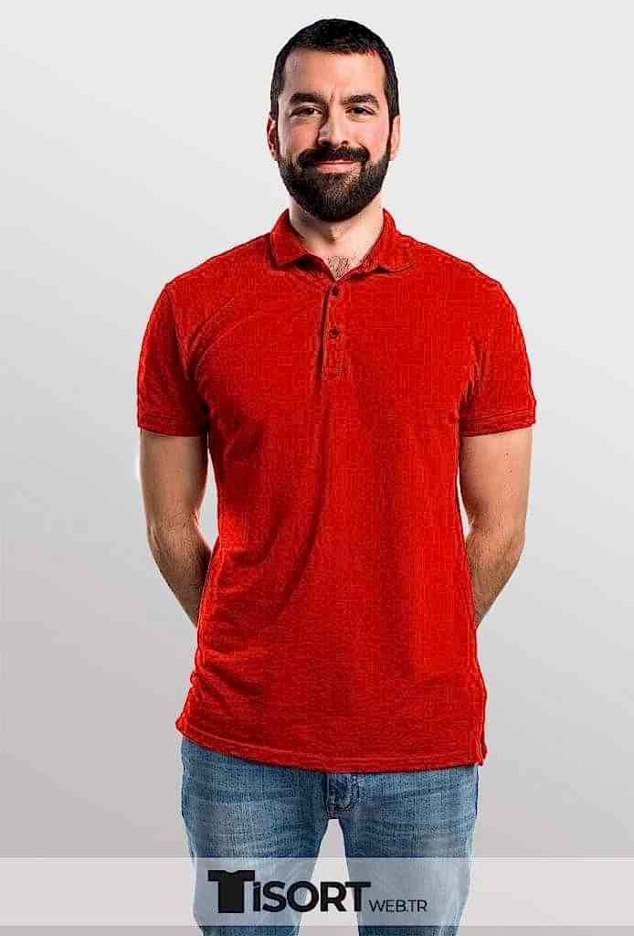 Polo Yaka Tişört Kırmızı Fiyatları