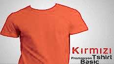 Kırmızı Promosyon Tişört