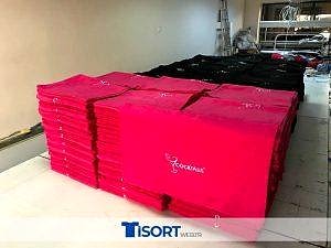 Nakışlı Pembe Cafe Şalları