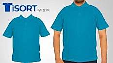 Turkuaz Polo Yaka Tişört