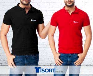 Baskılı Polo Yaka Tişört