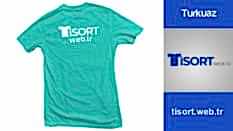 Turkuaz Bisiklet Yaka Promosyon Tişört