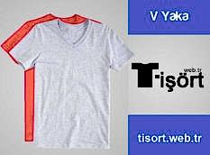 V Yaka Tişört