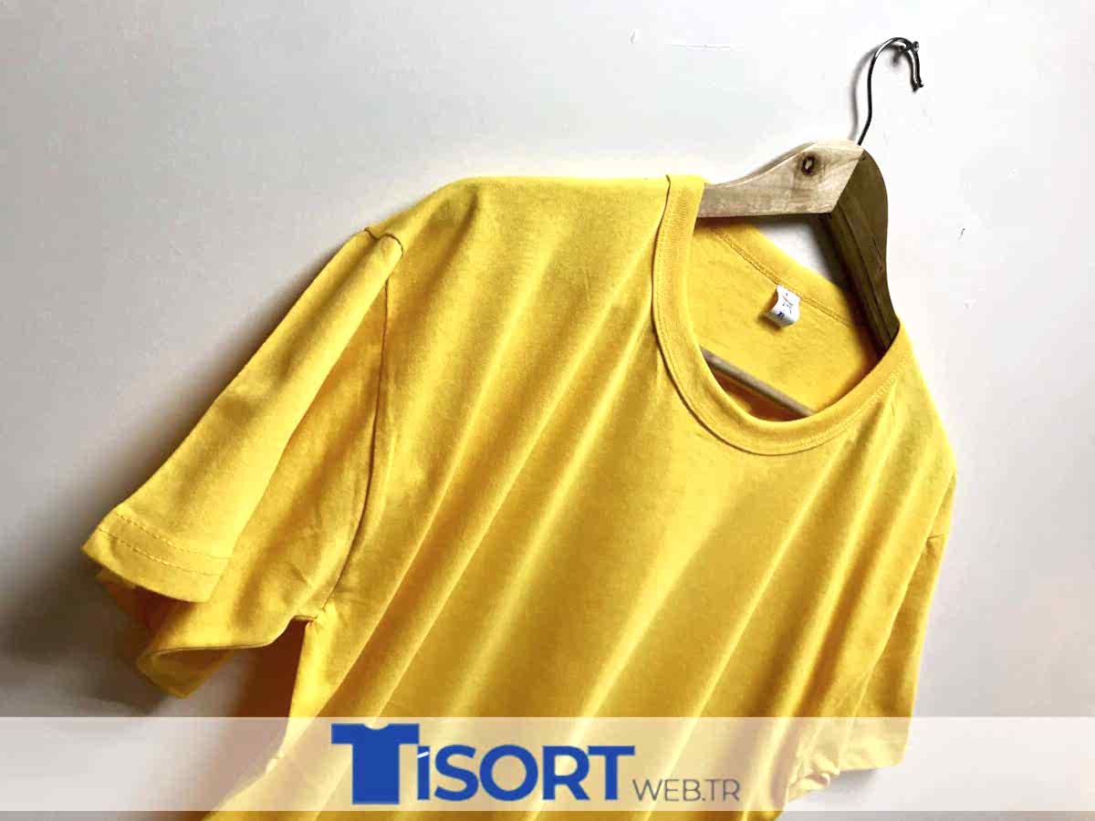 Ucuz Toptan Tişört Sarı